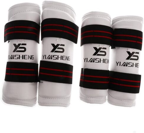 Set of 4 Shin and Forearm Guard Leg Arm Pads Boxeo En Tailandia Thai Boxing Kickboxing Training Gear Equipment - Choice & Size in Kuwait