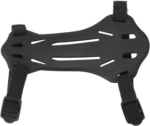 Recurve Compound for Bow Arm Guard 15x7x0.5cm Rubber Material Lightweight 17g Black Forearm Protection Shield for Hunting and Target Practice Adjustable Size for Adult Youth (Black) in Kuwait