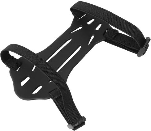 Recurve Compound for Bow Arm Guard 15x7x0.5cm Rubber Material Lightweight 17g Black Forearm Protection Shield for Hunting and Target Practice Adjustable Size for Adult Youth (Black) in Kuwait
