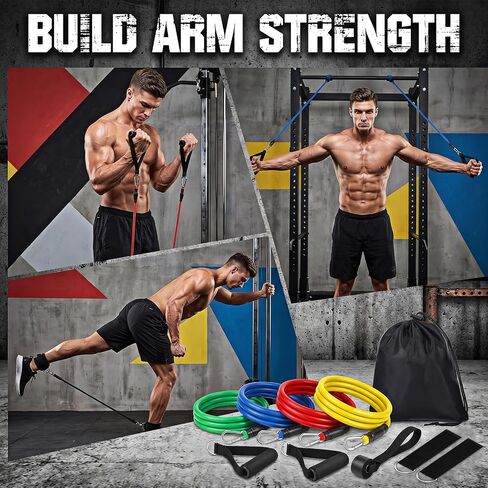 5Pcs Baseball Exercise Bands with Interchangeable Grips, Baseball Resistance Trainer Stretching Bands for Pitching & Throwing, Training Aid for Baseball Softball Pitchers to Build Arm Strength in Kuwait