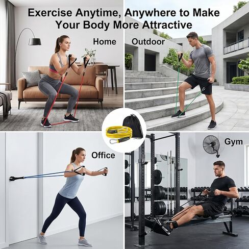 5Pcs Baseball Exercise Bands with Interchangeable Grips, Baseball Resistance Trainer Stretching Bands for Pitching & Throwing, Training Aid for Baseball Softball Pitchers to Build Arm Strength in Kuwait