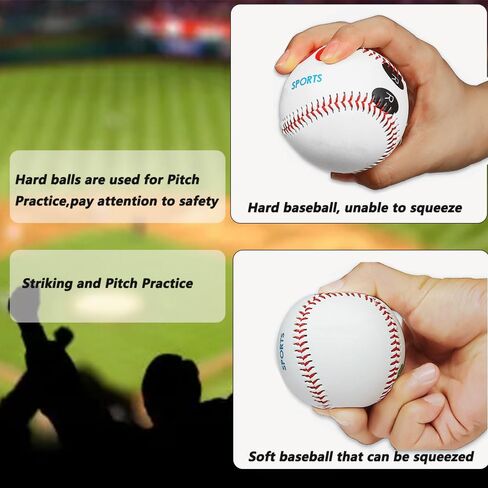 LOOEEL 4 PCS Pitch Practice,Training Baseball Pitching Grip Pitch Practice,Finger Placement Markers Baseball Training Equipment for Teenagers Beginners to Learn Multiple Baseball Grips.-Soft/Hard in Kuwait