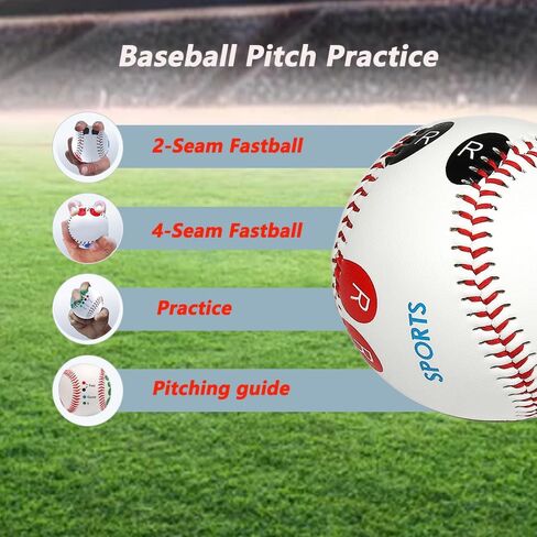 LOOEEL 4 PCS Pitch Practice,Training Baseball Pitching Grip Pitch Practice,Finger Placement Markers Baseball Training Equipment for Teenagers Beginners to Learn Multiple Baseball Grips.-Soft/Hard in Kuwait