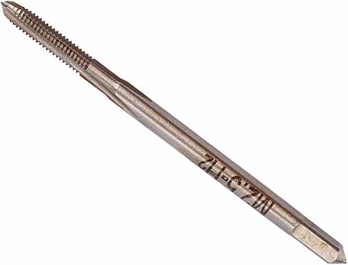 Eujgoov M2.5x0.45mm HSS Metric Thread Tap Straight Flute Machine Tap with Clean Flute Geometry for Internal Thread Cutting in Hard Materials in Kuwait