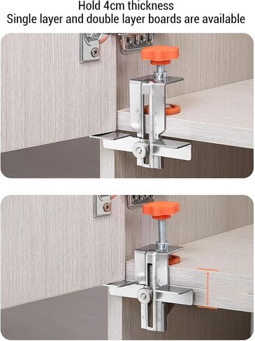 Precise Cabinet Door Mounting Template, Efficient Stainless Steel Support Arm for Easy Installation for Kitchen and Bathroom Cabinets in Kuwait
