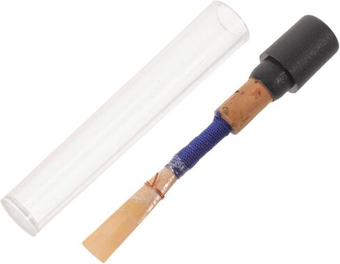 Kisangel Oboe Reeds for Beginners: Medium Soft Double Reed with Storage Tube - C Key Woodwind Accessory for Student Practice and Orchestra Performance in Kuwait
