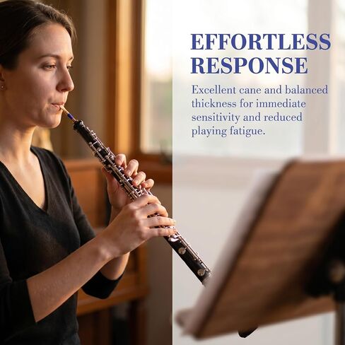 YARNOW Handmade Oboe Reeds, C Key Artist Level Performance Woodwind Instrument Reeds with Carrying Case for Students, Professionals in Kuwait