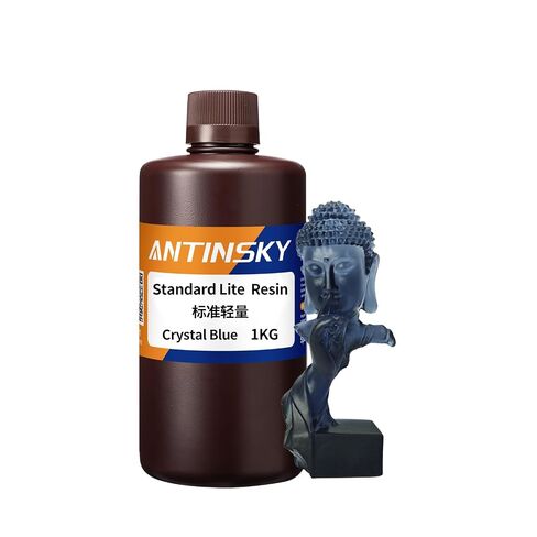 طابعة Antinsky Standard Lite الراتنج ثلاثية الأبعاد راتنج المعالجة بالأشعة فوق البنفسجية 405 نانومتر فوتوبوليمر لشاشات الكريستال السائل/DLP نشاط عالي، دقة عالية، انكماش منخفض، معالجة سريعة، ثبات رائع، رائحة منخفضة، طلاء أرجواني 1 كجم in Kuwait