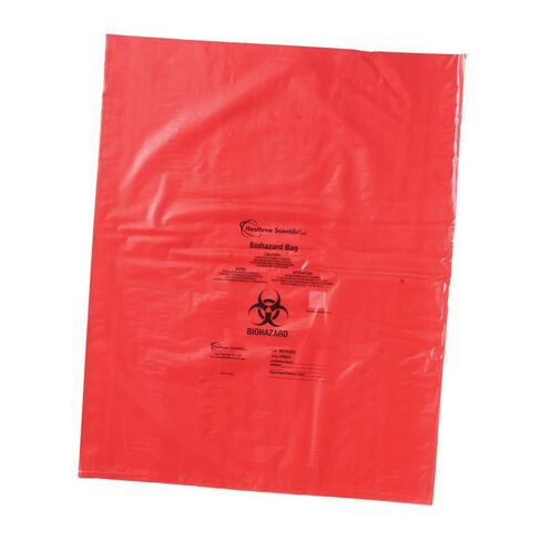 Heathrow Scientific HS10322 Biohazard Disposable Bag, 19" x 23", Red in Kuwait