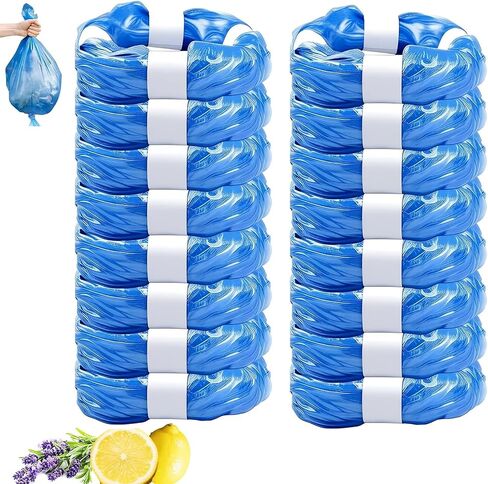 Refill Bags Compatible with Genie, Munchkin, Angelcare Diaper Pails, Odor Block Disposable Diaper Disposal Liners, Leak-Proof Nursery Trash Bags for Baby Diapers (24) in Kuwait