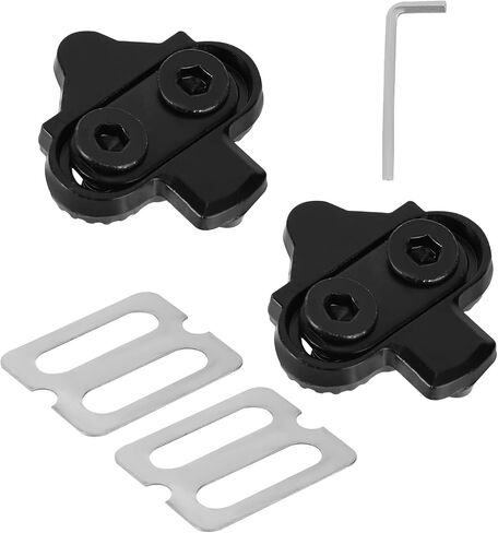 2pcs Bike Cleats, Indoor Cycling Spinning & Mountain Bike Cleats with Scratch Protectors Washers Screws & Hex Wrenches Compatible with Shimano SPD SM-SH51 and Look X-Track Pedals in Kuwait