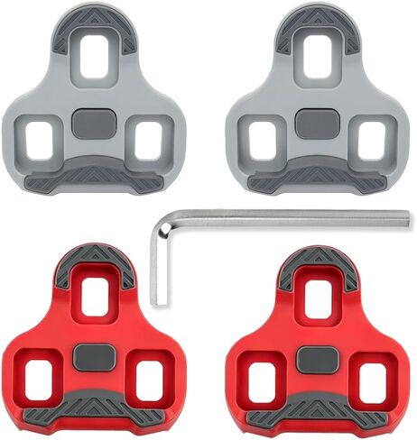 Bike Cleats 4 Pack (2 Sets), Replacement Cycling Shoe Cleats Compatible with Peloton Shoes & Look Delta Pedals for Road Bike & Indoor Spin Bikes, with Installation Wrench in Kuwait