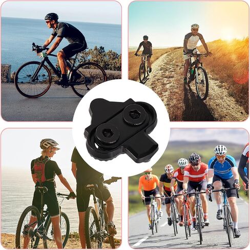 2pcs Bike Cleats, Indoor Cycling Spinning & Mountain Bike Cleats with Scratch Protectors Washers Screws & Hex Wrenches Compatible with Shimano SPD SM-SH51 and Look X-Track Pedals in Kuwait