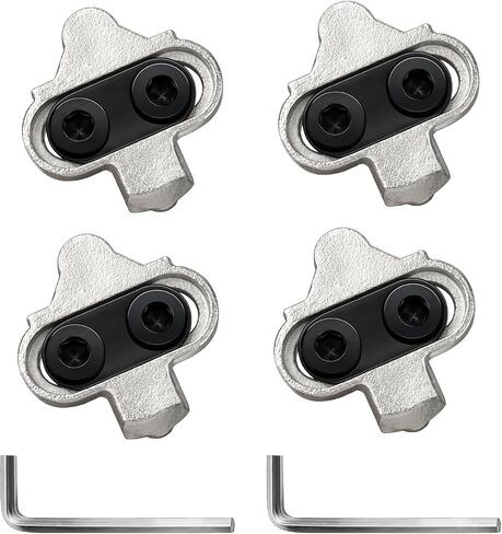 SPD Bike Pedals Cleats Compatible with Shimano SH56 MTB Spin Indoor Cycling | 2 Set Shoe Cleats fit SPD & Look X-Track pedals. 2-bolt multi-directional for spin cycling & mountain biking in Kuwait