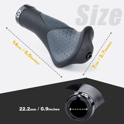 CyclingDeal BMX/MTB Pedals Blue and Classic Grips - Bundle in Kuwait