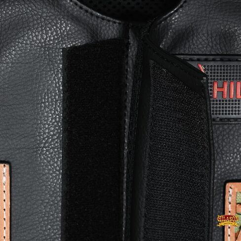 Hilason Bull Riding Kids Junior Youth Pro Rodeo Genuine Leather Vest with Floral Hand Carved in Kuwait