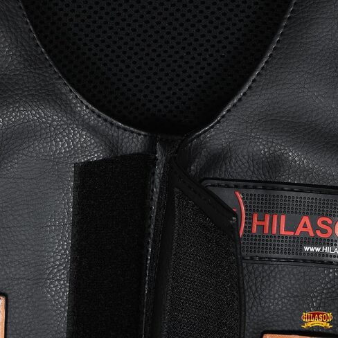 Hilason Bull Riding Kids Junior Youth Pro Rodeo Genuine Leather Vest with Floral Hand Carved in Kuwait
