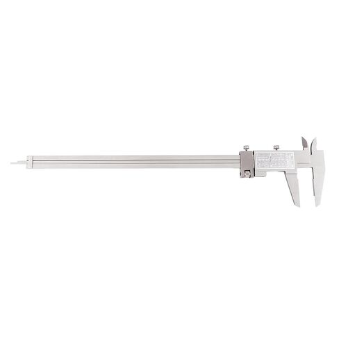 فرجار Dasqua Vernier 0-300 مم / 0-12 بوصة | أداة قياس دقيقة من الفولاذ المقاوم للصدأ، تدرج 0.02 مم / 0.001 بوصة، دقة ±0.03 مم، معيار DIN862، برغي قفل وضبط دقيق in Kuwait