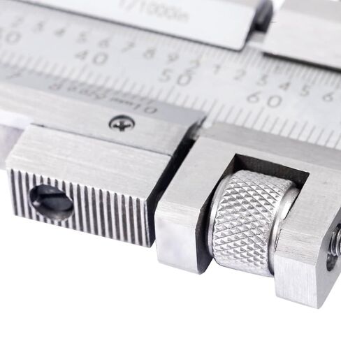 فرجار Dasqua Vernier 0-300 مم / 0-12 بوصة | أداة قياس دقيقة من الفولاذ المقاوم للصدأ، تدرج 0.02 مم / 0.001 بوصة، دقة ±0.03 مم، معيار DIN862، برغي قفل وضبط دقيق in Kuwait