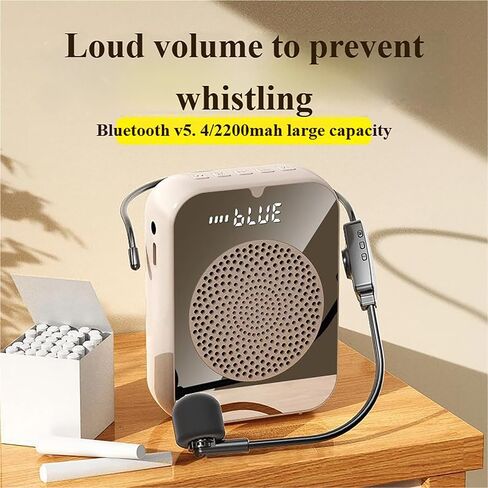 Portable Voice Amplifier for Teachers - Teacher Microphone Mini Voice Amplifier for Classroom,Training, Meeting, Tour Guide, Yoga,Speech,Training Outdoor, Pink in Saudi Arabia