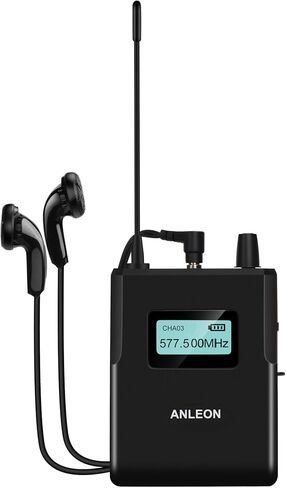 ANLEON MTG-400 Wireless Tour Guide Language Interpretation System Crystal Clear Audio Wireless Lavalier Lapel Microphone System (1 Transmitter -1 Receiver) in Saudi Arabia