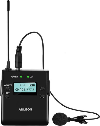 ANLEON MTG-400 Wireless Tour Guide Language Interpretation System Crystal Clear Audio Wireless Lavalier Lapel Microphone System (1 Transmitter -1 Receiver) in Saudi Arabia