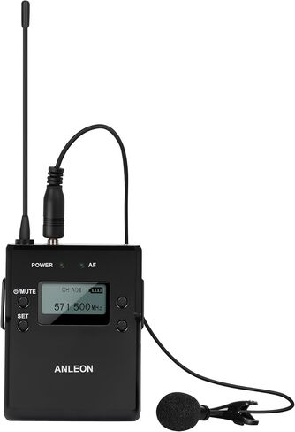 ANLEON MTG-400 Wireless Tour Guide Language Interpretation System Crystal Clear Audio Wireless Lavalier Lapel Microphone System (1 Transmitter -1 Receiver) in Saudi Arabia