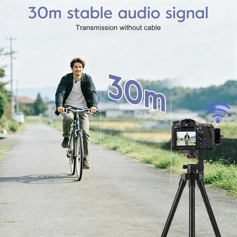 2PCS Wireless Lavalier Microphone Digital Display Noise Cancelling Mic for Live Streaming Interview Vlog in Saudi Arabia