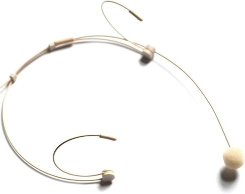Replacement Headset Headworn Microphone for Audio-Technica Wireless System Body-Pack Transmitter, Condenser, Omnidirectional, 4-Pin Hirose (HRS) Female Connector, Beige in Saudi Arabia