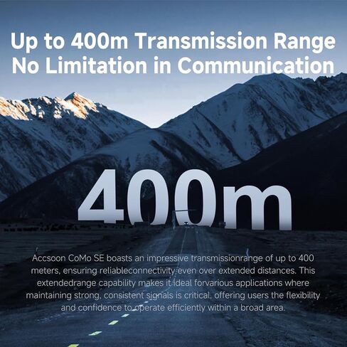 Accsoon Como SE Wireless Headset Intercom System 5-Person Full Duplex 1312ft Team Communication Group Talk, 30+Hour Battery Life in Saudi Arabia