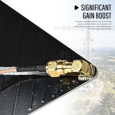 Log Periodic Directional Antenna, 100MHz-12GHz Ultra Wideband RF Antenna Outdoor with SMA Cable for Spectrum Management EMC Testing, High Gain 7-12dBi in Saudi Arabia