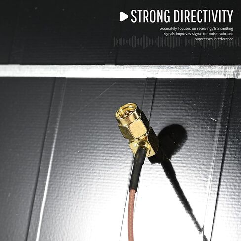 Log Periodic Directional Antenna, 100MHz-12GHz Ultra Wideband RF Antenna Outdoor with SMA Cable for Spectrum Management EMC Testing, High Gain 7-12dBi in Saudi Arabia