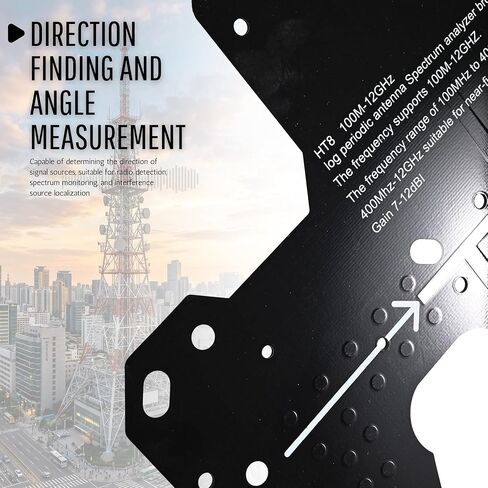 Log Periodic Directional Antenna, 100MHz-12GHz Ultra Wideband RF Antenna Outdoor with SMA Cable for Spectrum Management EMC Testing, High Gain 7-12dBi in Saudi Arabia