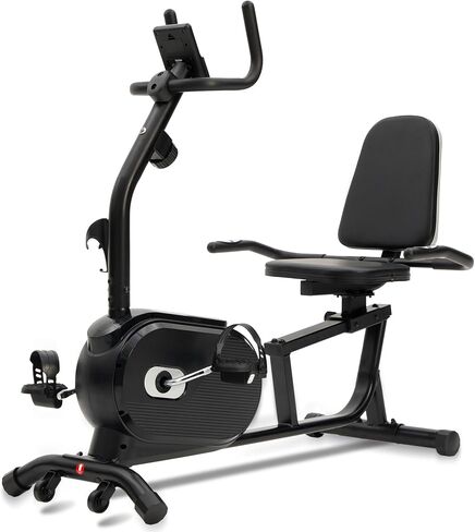 Recumbent Exercise Bike for Seniors & Adults - Quiet Recumbent Stationary Bikes for Home, Bluetooth App, 16-Level Resistance, Adjustable Seat, Supports 380LB, LCD Display & Pulse Sensors in Saudi Arabia