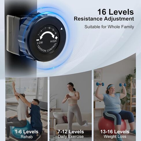 Recumbent Exercise Bike for Seniors & Adults - Quiet Recumbent Stationary Bikes for Home, Bluetooth App, 16-Level Resistance, Adjustable Seat, Supports 380LB, LCD Display & Pulse Sensors in Saudi Arabia