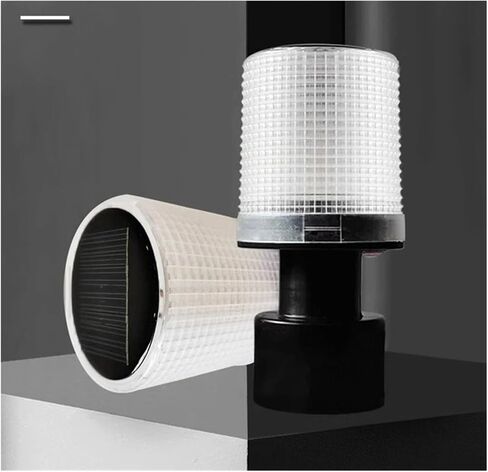 1 قطعة تعمل بالطاقة الشمسية LED تحذير ضوء البناء عقبة المرور ستروب ضوء برج إشارة الصيد قارب انفجار مصباح (أحمر) in Kuwait