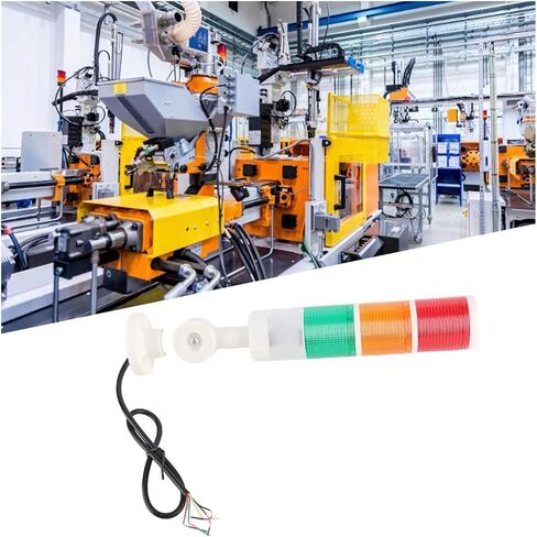 Industrial Warning Light LED Signal Tower Light 3 Tier Red Yellow Green Foldable Industrial Warning Lamp with Buzzer DC24V in Kuwait