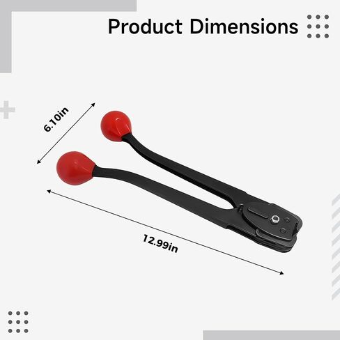 شداد حزام لشريط فولاذي 0.7 بوصة (1.9 سم)، أداة يدوية يدوية قابلة للتعديل للتغليف، معدات ربط متينة للشحن الثقيل والتثبيت الآمن in Kuwait