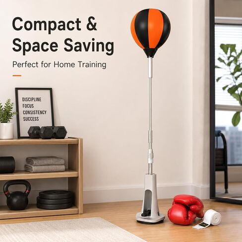 Boxing Reflex Bag with Stand, Adjustable Height Speed Reflex Punching Bag Boxing Reaction Ball for Home Gym Adults & Teens in Kuwait