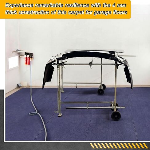 BreezeHug Paint Booth Mat 32 x 118ft Waterproof Garage Flooring Protects Surfaces from Paints Build-up Color Paint Casting Static Dissipative Flooring Water Stain Resistant Floor Runner Blue in Kuwait