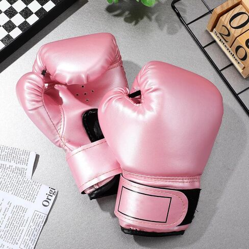 NUOBESTY Kids Boxing Gloves Pink Toddler Sparring Mitts for 3-8 Years, Soft Sponge Padding PU Punching Bag Gloves for Kickboxing, Muay Thai Training, Youth Girls Boys Practice at Home in Kuwait