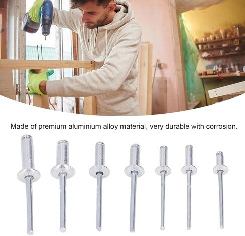 Blind Flange Aluminium Alloy Kit 180Pcs 6 Sizes Assortment Set for Fixing Soft Materials and Splicing Objects Durable Storage Box Included in Kuwait