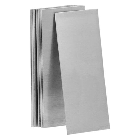 CALLARON 12 Pcs Zinc Anode Strips for Electroplating and Galvanizing Experiments, Silver Zinc Sheets for Fruit Battery Material, Versatile Use Educational Tool for Elementary Science in Kuwait
