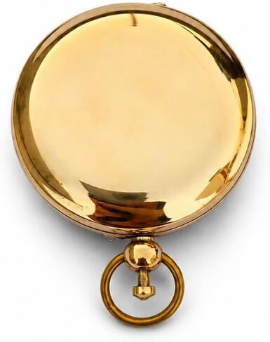 Handcrafted Brass Pocket Compass with Wooden Box – Antique Style Nautical Navigation Tool for Traveler, Hiking, Camping, Decorative Collection & Thoughtful Gifting in Kuwait
