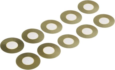 10 Diy Wafer Pcs Pickup Brass Acoustic 50mm Guitar Drum Discs Buzzer Loudspeaker Piezo in Kuwait