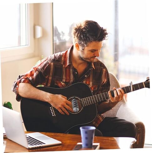 Abaodam Guitar Sound Hole Bell Accessory for Acoustic Guitar Reduces Feedback Easy to Install for Beginners and Live Performances Compatible in Kuwait