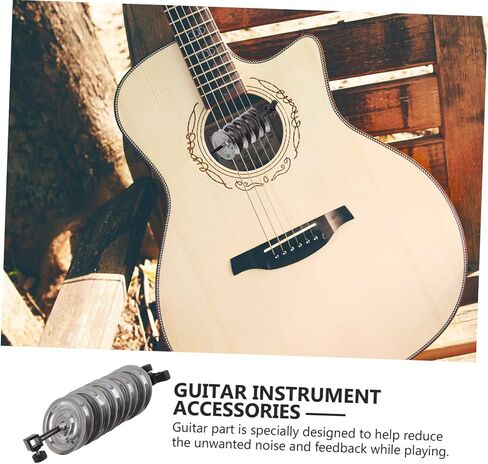 Abaodam Guitar Sound Hole Bell Accessory for Acoustic Guitar Reduces Feedback Easy to Install for Beginners and Live Performances Compatible in Kuwait