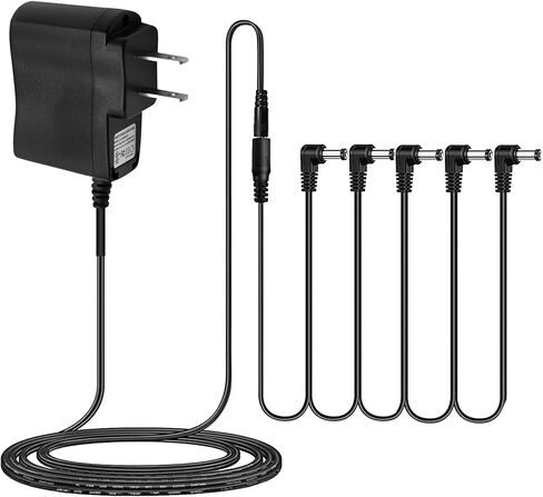 Acoustic Guitar Simulator Pedal & IOppWin DC 9V Guitar Pedal Power Supply Adapter - 0.5A 5-Way Daisy Chain in Saudi Arabia