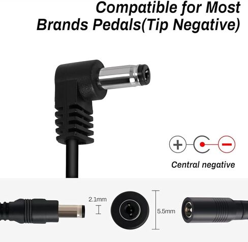Acoustic Guitar Simulator Pedal & IOppWin DC 9V Guitar Pedal Power Supply Adapter - 0.5A 5-Way Daisy Chain in Saudi Arabia