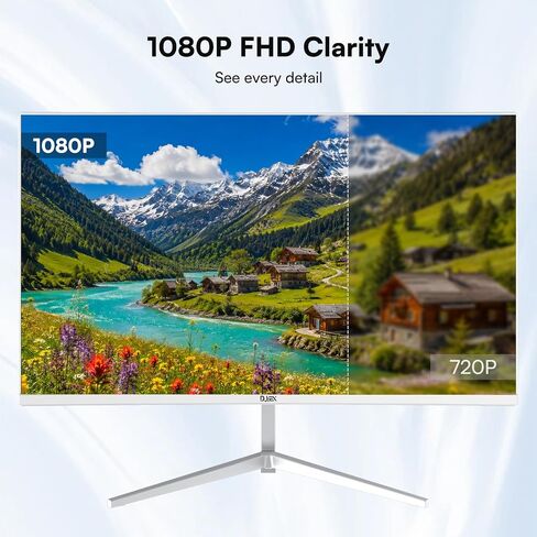 24 inch Gaming Computer Monitor FHD 1920x1080p 75Hz Refresh Rate 16:9 Aspect Ratio Ergonomic Tilt Sync Visual Experience for Work & Play Home Office Support Wall Mount Install（75 * 75mm） in Saudi Arabia